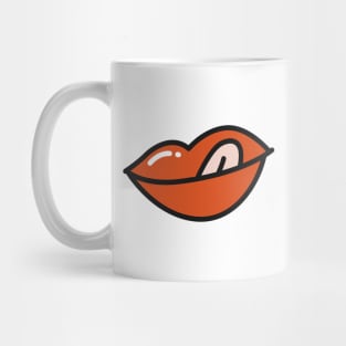 Red Lips - Tongue Sticking Out Mug